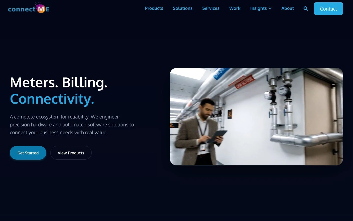ConnectME website design