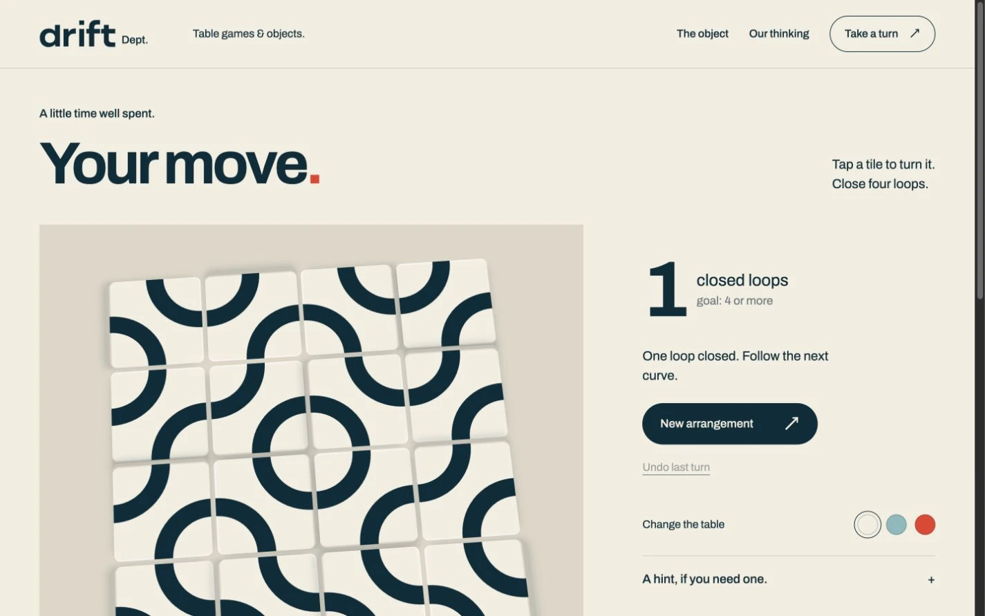 The playable Loop puzzle