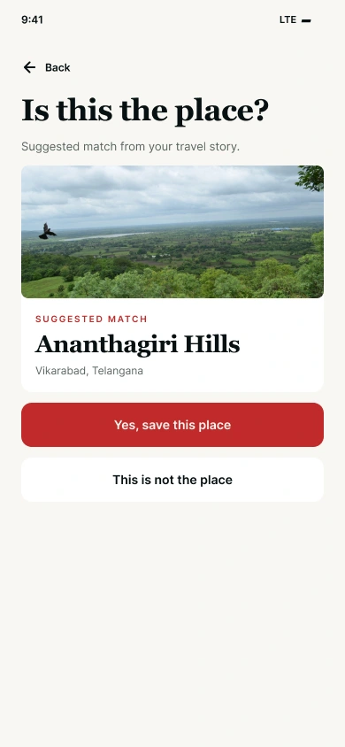 Review imported booking details
