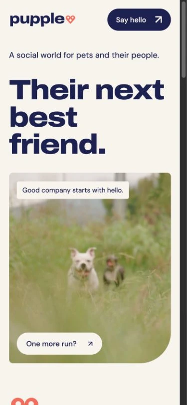 Pupple phone website